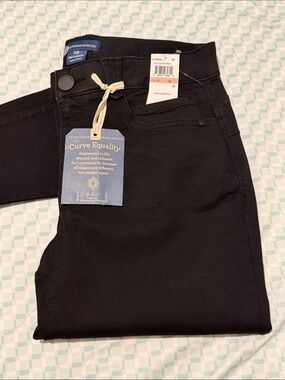 Democracy Women’s Black Slim Curve Equality Jegging, Black/US12